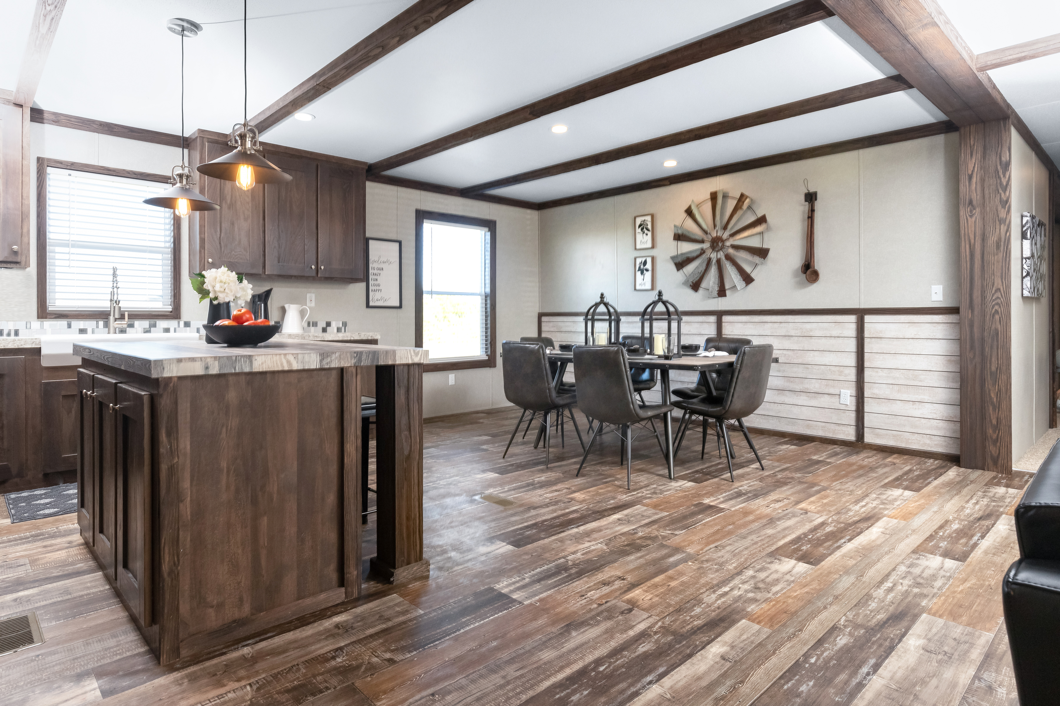 Wooden Themed Dining Area